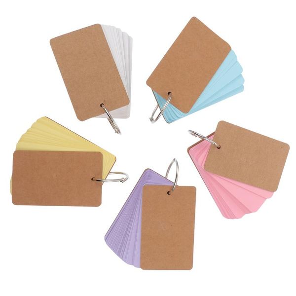 

greeting cards 5pcs multi-functional word note paper useful memo (assorted color)