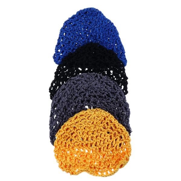 

hair clips 4pcs mesh crochet net premium crocheted hairnet