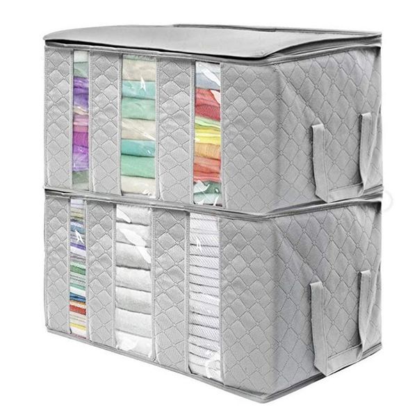 

clothing & wardrobe storage home foldable quilt clothes boxs large capacity layered organizer for portable move house tidy packing bag