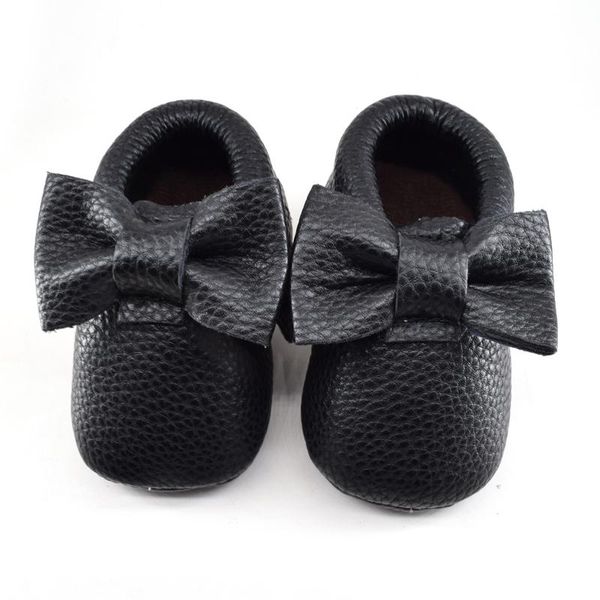 

first walkers baby shoes born infant boy girl classical bow knot tassels sofe anti-slip toddler crib crawl moccasins 5-colors