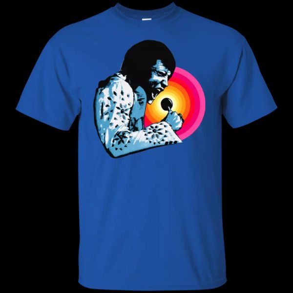 

retro, elvis presley, t-shirt, 1970's,, White;black