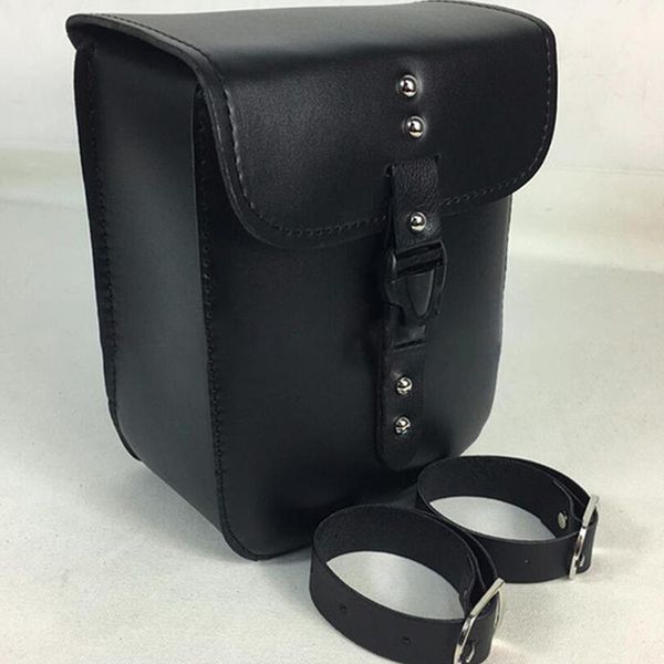 

motorcycle side tool bag black leather saddle storage box large capacity parts cover waterproofout bags