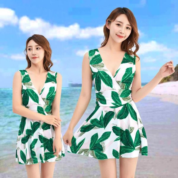 

one-piece suits one piece swimsuit women plus size fat sister spring