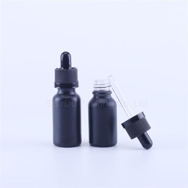 

5ml 10ml 15ml 20ml 30ml 50ml 100ml mablack glass bottle with dropper for essential oil, black child safety cover storage bottles & jars