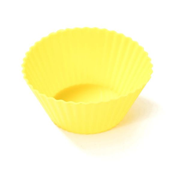 

cake tools 10 pcs silicone baking cups - pack multicolour & bpa round molds for cupcakes and muffin reusable standard sized