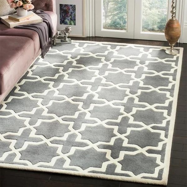

carpets light luxury living room coffee table bedroom bedside retro modern minimalist custom full-covered wool blended carpet rugs