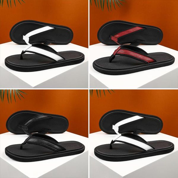 

men slippers 2021 beach women summer holiday bathroom shower bath casual shoe male flat leisure slipper, Black