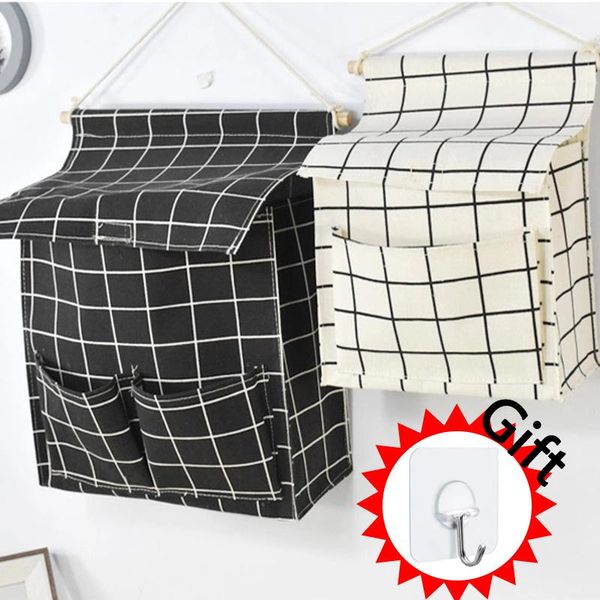 

storage bags waterproof multi-layer hanging bag wall-mounted small cloth behind the door dormitory bedroom wall