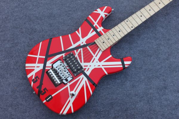 

5150 electric guitar body mahogany tremolo color red