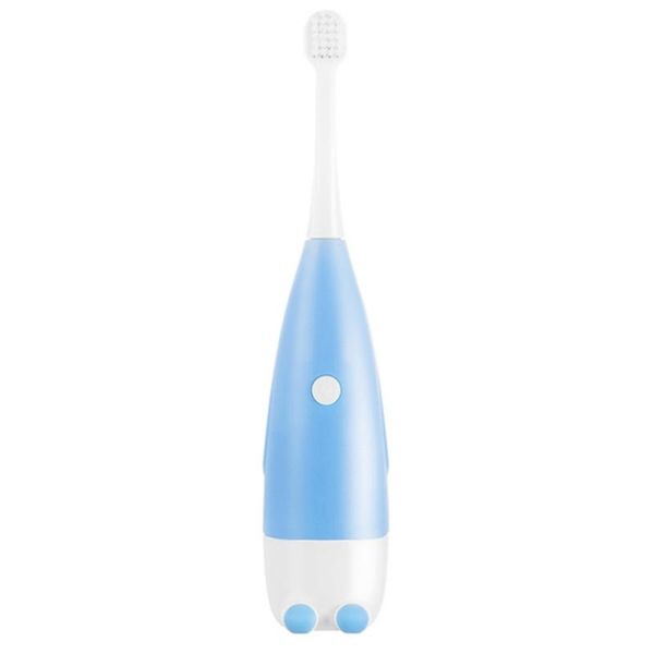 

children's electric sonic toothbrush with battery, fully waterproof, soft replacement head smart