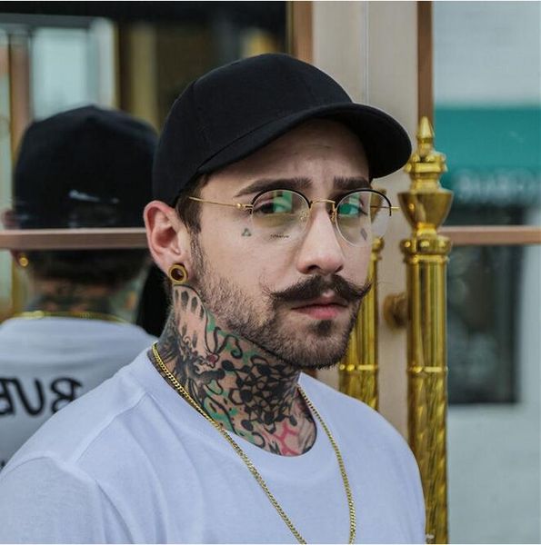 

fashionable young students hard short brim, with women, black baseball cap for men, fashion version of curved brim hat a4, Blue;gray