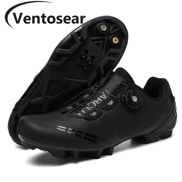 

ventosear men 2021 black road athletics bicycle sneakers women sapatilha ciclismo male leather mountain dirt cycling shoes footwear