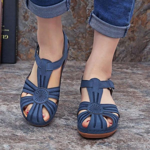 

dress shoes 2021 outdoor beach gladiator sandals women's hole wedges platform casual comfortbale ladies inble height brown, Black