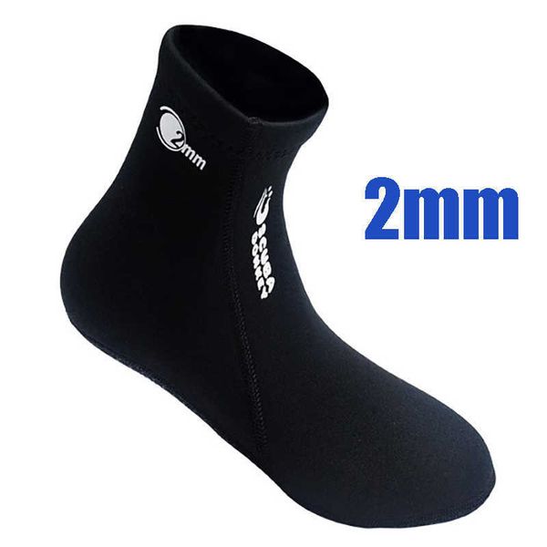 Taobo 2020 original 2mm meias de mergulho para homens mulheres longas tubo preto verão sapatos à prova d 'água e antiderrapante sapatos de surf quente Y0714