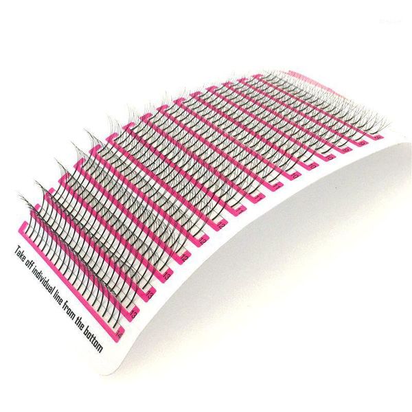 

16 lines 8-14mm mix 3d lashes pre made volume lash fans russian eyelashes individual silk eyelash extensions1