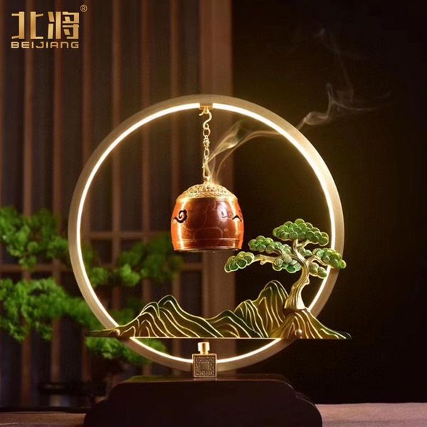 

pure copper incense burner hanging music indoor holder incienso quemador home decoration ej50ib fragrance lamps