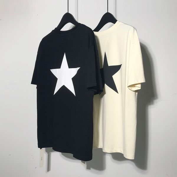 

men's t-shirts kanye t shirt solid mens summer pentagram t-shirt season 5 west cotton grey tshirt oversized tshirts d30 xstn, White;black