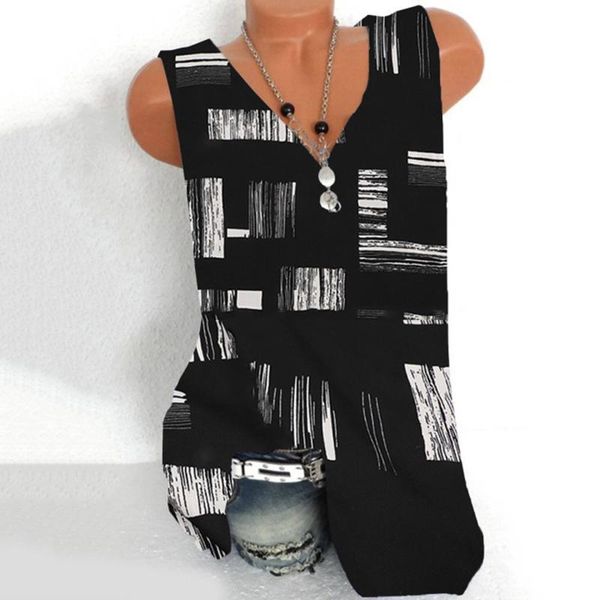

women's blouses & shirts women summer sleeveless blouse loose color block printed v-neck short sleeve vest tee cold shoulder casual blu, White