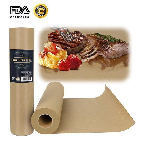 

barbecue paper butcher kraft roll steak carry tube fda certification approved for bbq baking rolling pins & pastry boards
