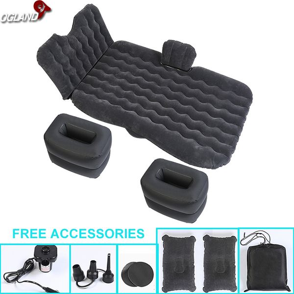 

ogland universal car back seat cover air inflatable travel bed mattress for vehicle new design sofa outdoor camping cushion