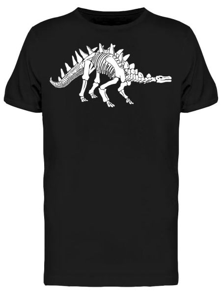 

Skeleton Stegosaurus Dino Tee Men's -Image by Shutterstock, White;black