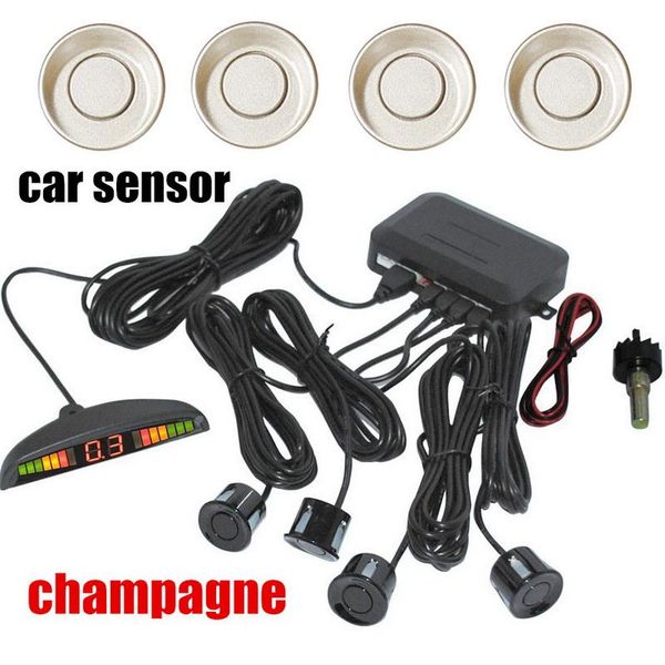 

car rear view cameras& parking sensors 44 colors for option 1 set auto reversing with led display 4 sensor alarm distance detection