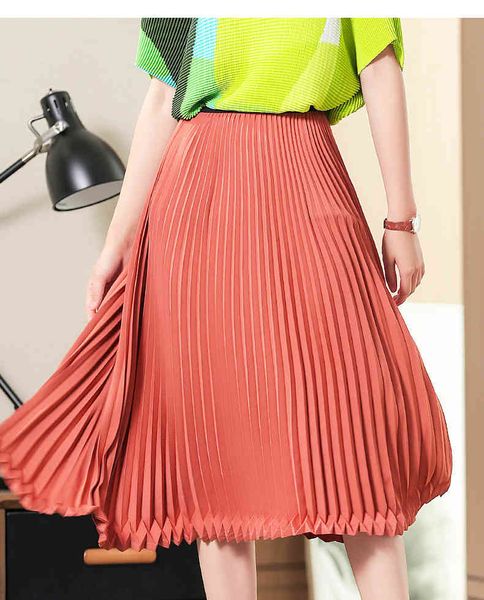 

skirt pleated female wave point visual sense beautiful high waist skirt, Black