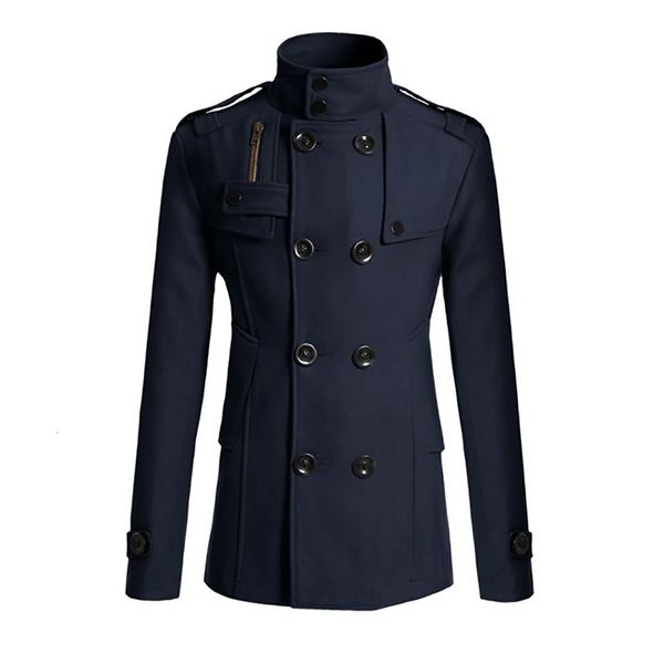 

men's trench coats men's zhongshan mao coat long suit duffel ekhg, Tan;black