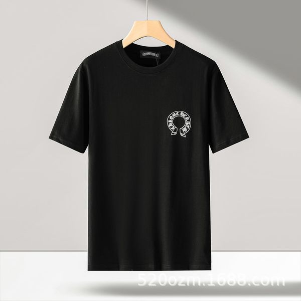 

crosin ch trendy crotch cross tie heart hip hop couple loose crew neck short sleeve t-shirt, White