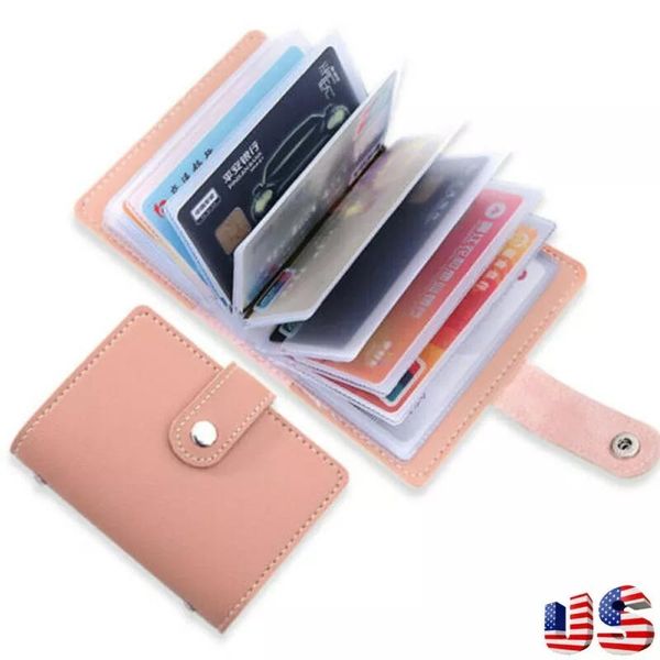 

card holders fashion pu leather function 26 bits case business holder men women credit passport bag id wallet, Brown;gray