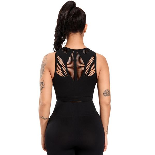 

women sports bra mesh brathable push up female gym fitness underwear seamless running yoga outfit