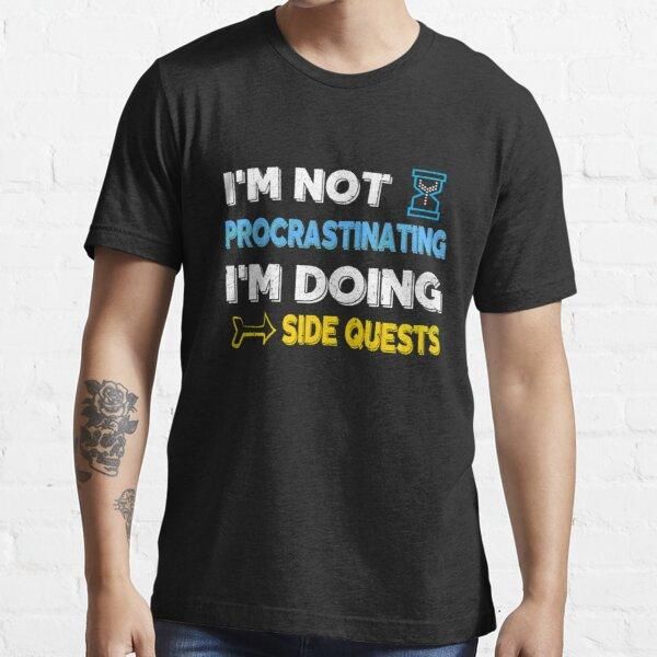 

men's t-shirts i m not procrastinating doing side quests clown t shirt men/women printed terror fashion, White;black