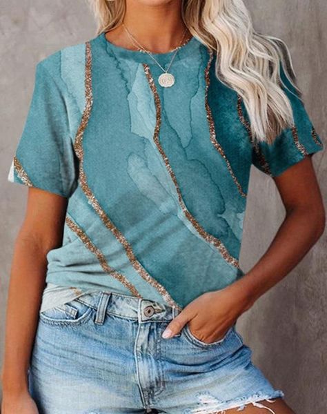 

vintage print women 2021 summer o neck short sleeve tees casual loose t shirt female women's t-shirt, White