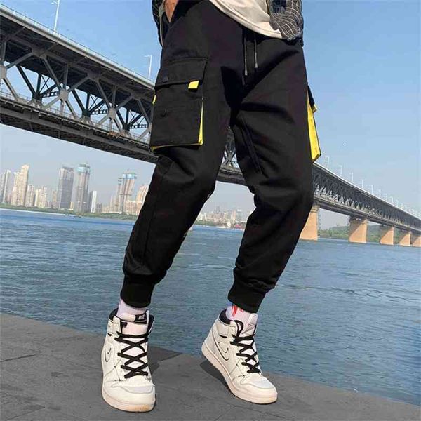 

men's jeans and autumn fashion casual overalls loose straight korean versatile pants 86uz, Blue