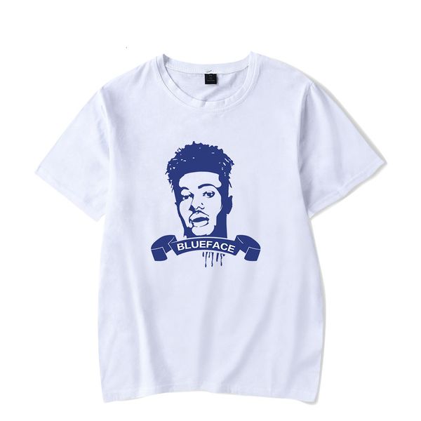 

men's t-shirts men women summer casual t shirts with short sleeve print tees amercian rapper bule face streetwear, White;black