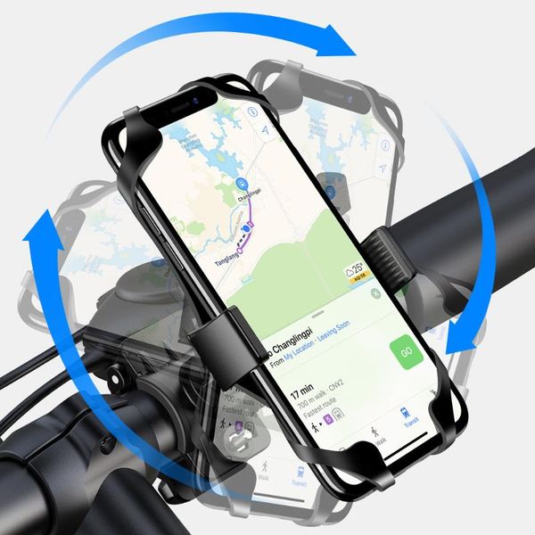 

adjustable motorcycle bike phone holder aluminum alloy bicycle handlebar mobile bracket outdoor riding mountain support cell mounts & holder