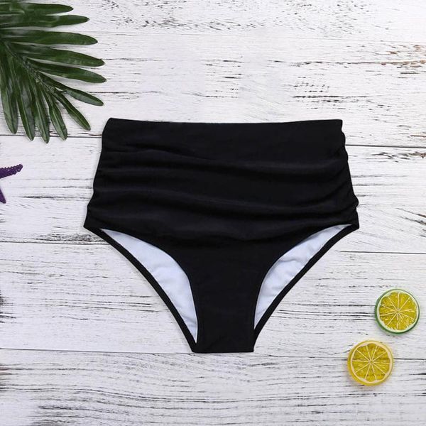 

women's swimwear bikini 2021 women high waisted swim pants shorts bottom swimsuit bathing tankini #j2p, White;black