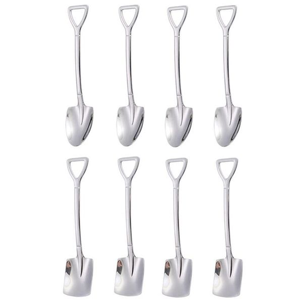 

spoons 8pcs stainless watermelon spoon salt tea coffee dessert iced cream