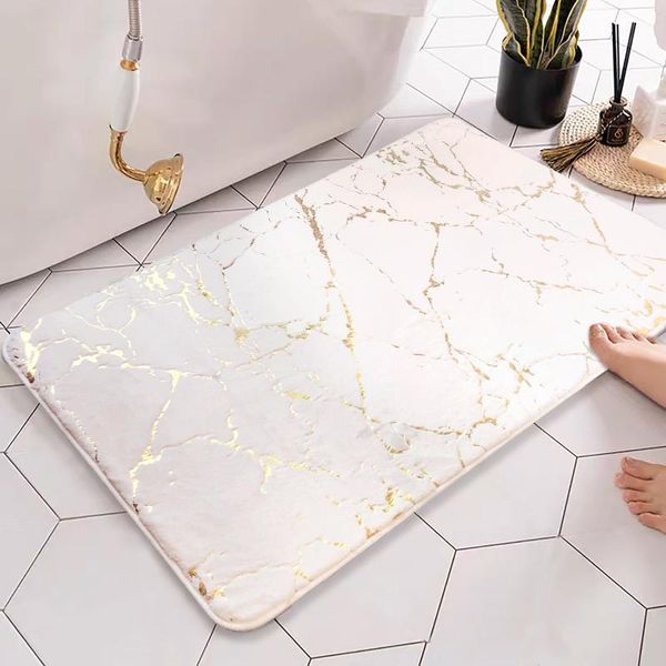 

bath mats fluffy faux hair thickening bathroom mat non-slip floor rug absorbent carpet soft modern living room sofa door