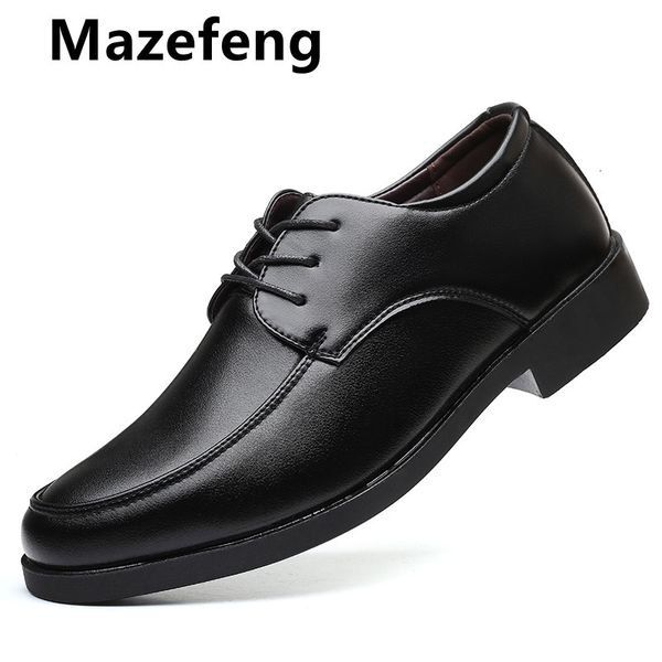 

dress shoes 2021 men leather cowhide comfortable low-british casual single formal 1shq, Black