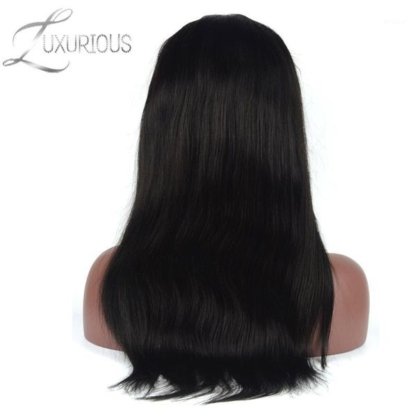 

luxurious 180% density silk base full lace human hair wigs for black women brazilian remy natural color bleach knots1