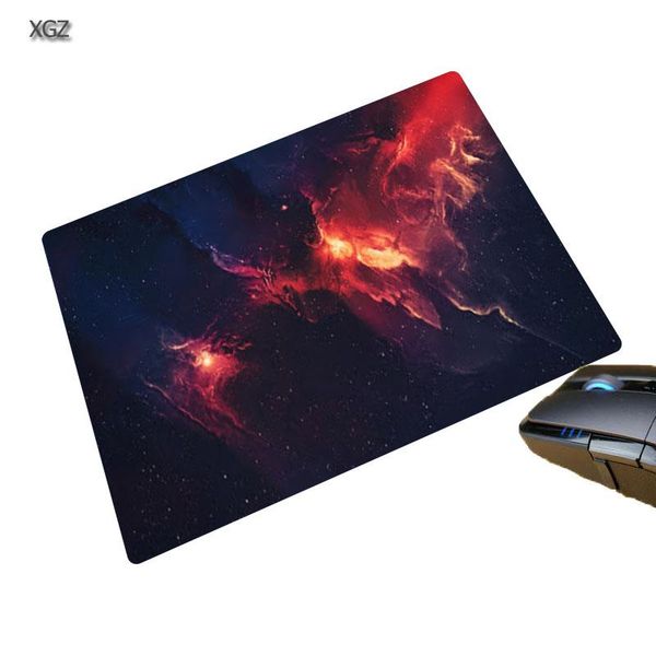 

mouse pads & wrist rests xgz starry sky pattern small pad 22x18cm game player computer notebook youth office keyboard carpet table mat