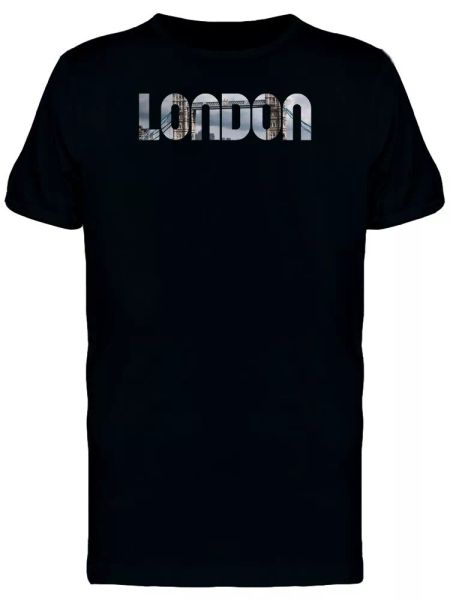 

Cityscape On London City Name Tee Men's -Image by Shutterstock, White;black