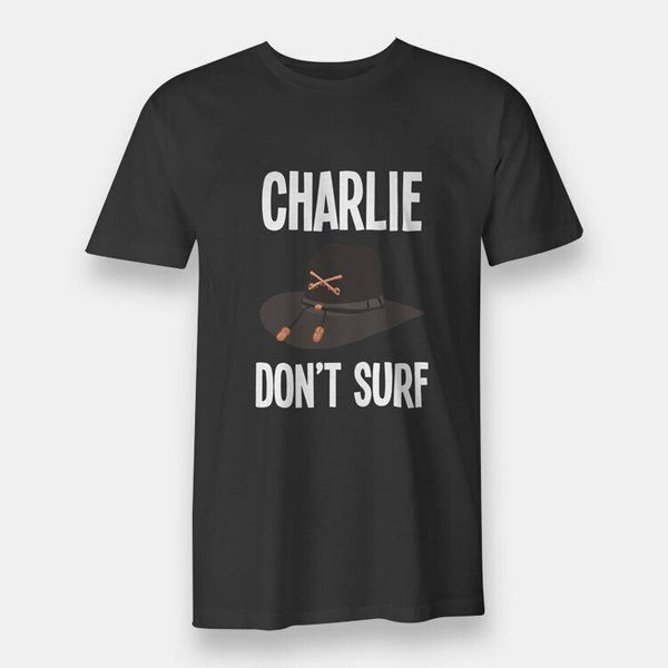 

charlie don't surf men's t-shirt black, White;black