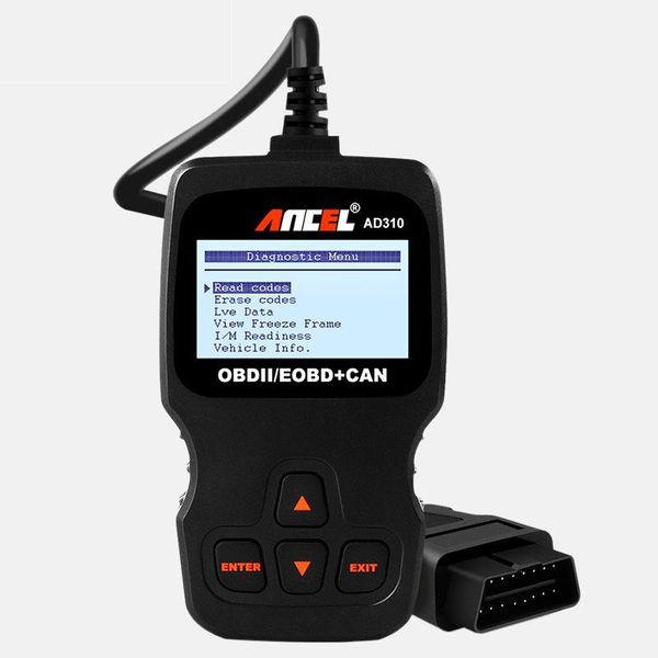

code readers & scan tools ancel ad310 classic enhanced universal obd ii scanner car engine fault reader can diagnostic tool
