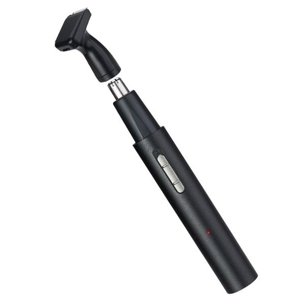 

electric nose & ear trimmers 1 set sideburns removers 2-in-1 usb hair (black)