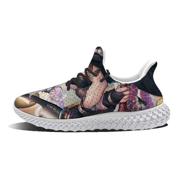 

spring 2021 uzui tengen anime pattern lace-up breathable shoes 2hze