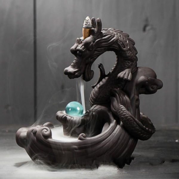 

sachet bags ceramic backflow incense burner creative home decor censer drop 19 kinds dragon holder pet e $