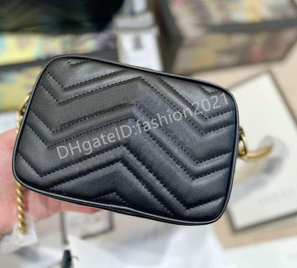 

2021 lady love ladies mini marmont bag handbags cross body zip hardware 24k women fashion shoulder bags cross-body handbag