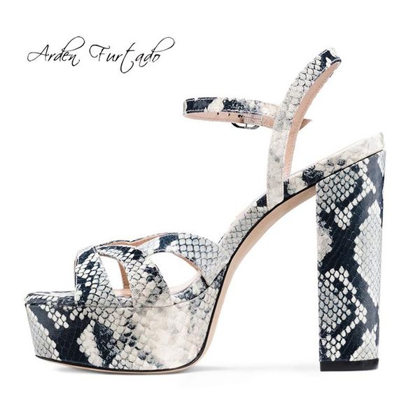 

arden furtado summer fashion women's shoes serpentine sandals buckle strap leather gold narrow band peep toe party, Black